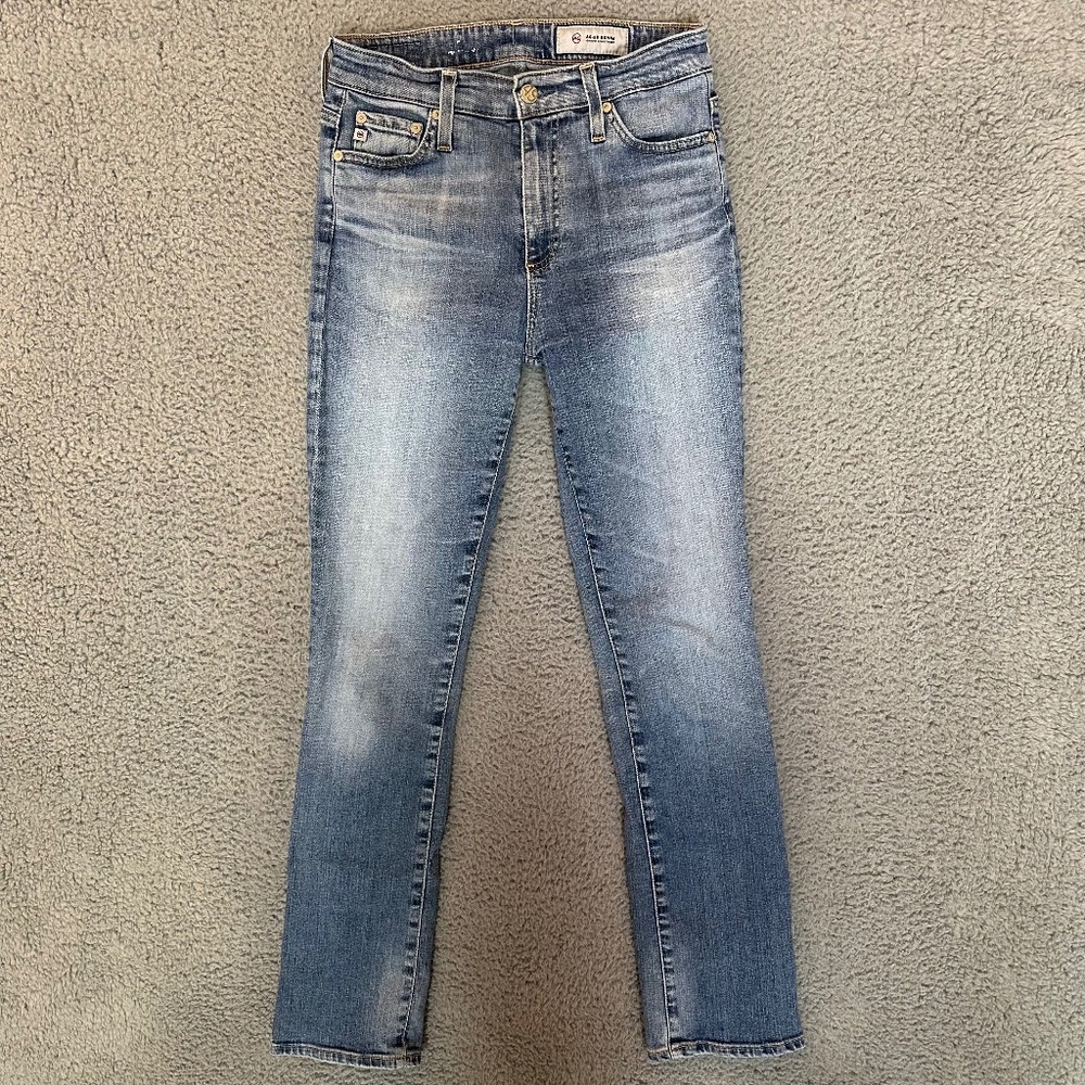 AG Slim Straight Womens Jeans Blue Size 26 R 26R Denim Pockets